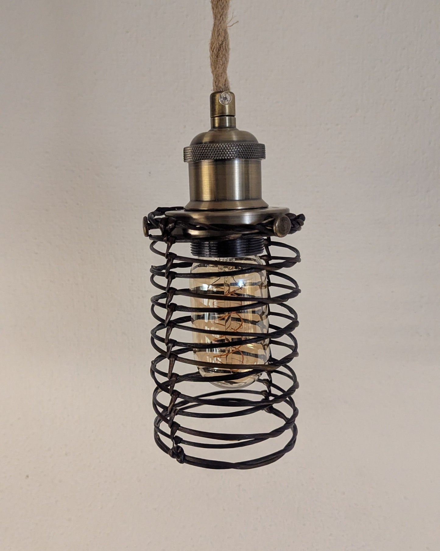 "Dolium Purum" Handcrafted Seaweed Sculptural Hanging Lamp