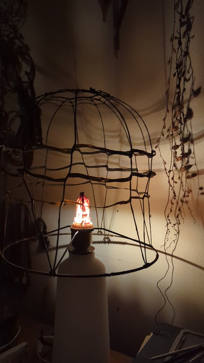 "Aerostatum Nocturnum" One-of-a-kind Seaweed Sculptural Table Lamp