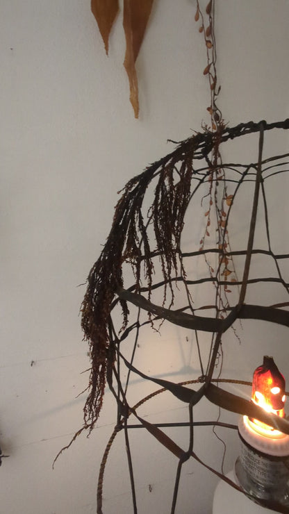 "Aerostatum Nocturnum" One-of-a-kind Seaweed Sculptural Table Lamp